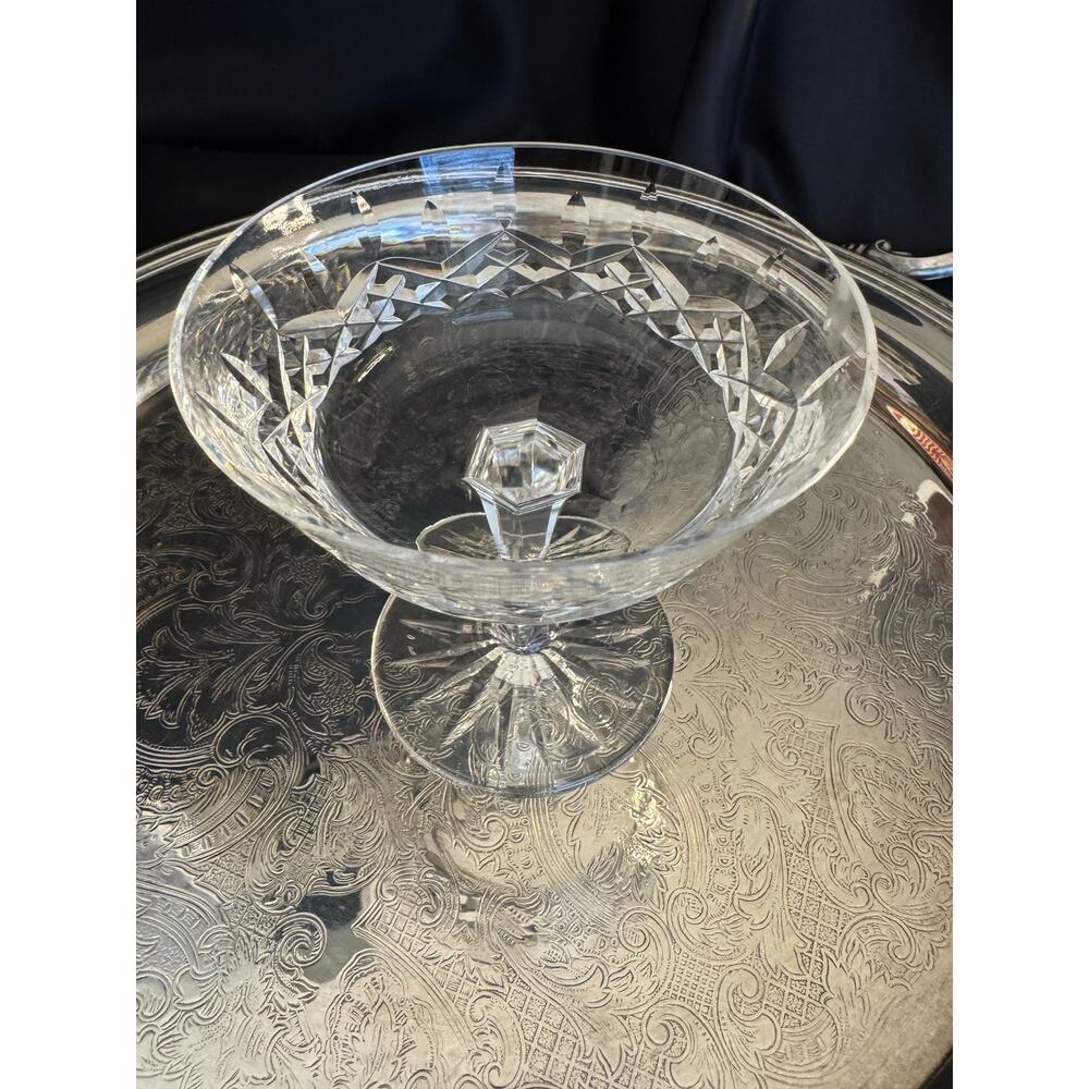 Waterford Irish Cut Crystal Lismore Champagne Coupe Dessert Glass - Picture 8 of 10